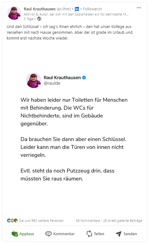 Raul Krauthausen Beispiel für inklusive Komik